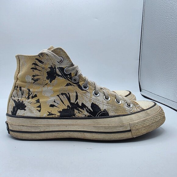 Converse Chuck 70 Floral Fushion Flower Womens Size 8.5 Yellow White Shoes - Picture 13 of 15